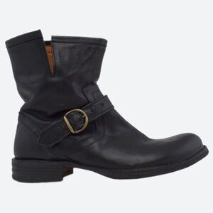 Fiorentini + Baker Black Leather Ankle Boots